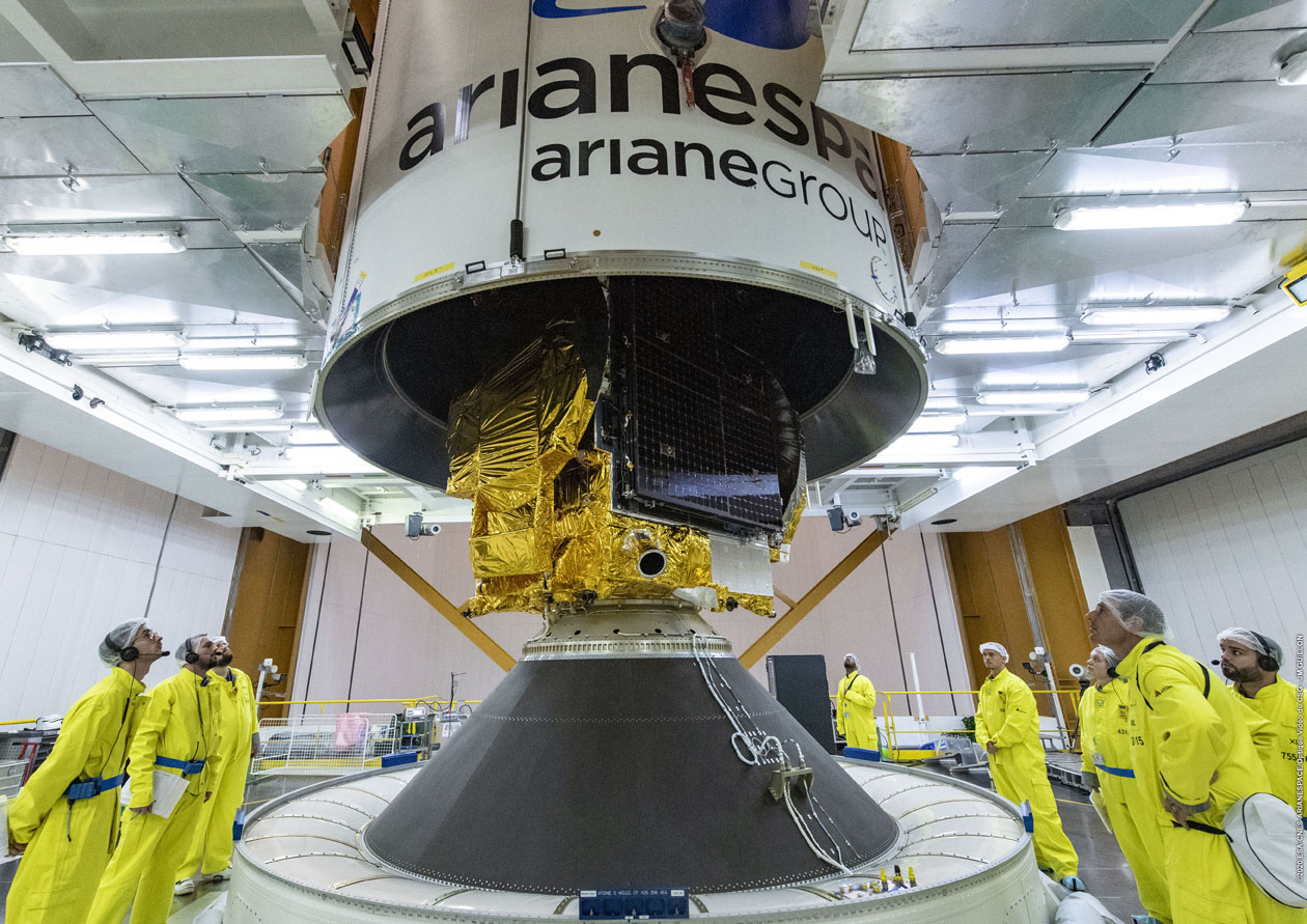 APPLICATIONS The Konnect satellite is placed within the fairing