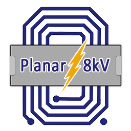 Compact 8kV Class High Voltage Planar Transformer for Electronic Power Conditioning Units